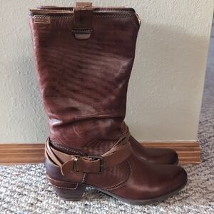 PIKOLINOS Chestnut Heeled Boots